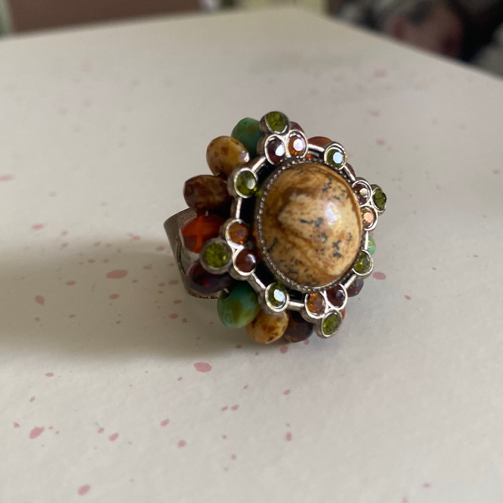 Costume Jewelry Ring - Adjustable. Neutral colors